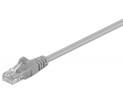 Cablu retea (patch) CAT5e UTP 10m 2xRJ45, neecranat, gri UTP-GY/10,0-BU