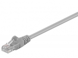 Cablu retea (patch cord) CAT6 UTP 0,25m 2xRJ45, neecranat, gri UTP-GY/0,25-BU