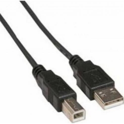 Cablu Spacer SPC-USB-AMBM-10, USB 2.0 Tip A - USB 2.0 TIp B, 3m, Black, Bulk
