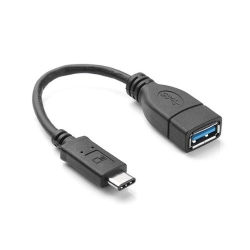 Cablu USB 0,1m A mama la USB 3.1 tip C (type C) tata cu functie OTG AF-CM/0,1-OTG-BU