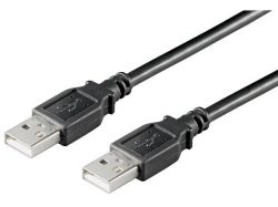 Cablu USB 2.0 1.8m A tata la A tata, negru AA-LC-BK/1,8-BU