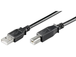Cablu USB 2.0 1.8m A tata la B tata, negru AB-BK/1,8-BU (pentru imprimanta)