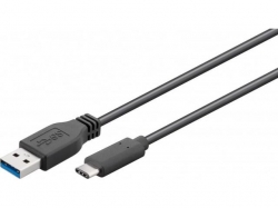 Cablu USB 3.1 tip (type C, tip C) tata la USB 3.0 A tata, negru, 1m A-USB3-BK/1,0-BU