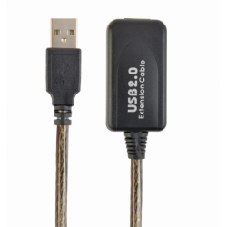 Cablu USB Activ Gembird, 1x USB 2.0 - 1x USB 1.1, 10m, Black
