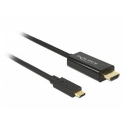 Cablu Delock USB-C Male - HDMI Male, 1m, Black