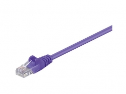 Cablu UTP CAT 5 patch cord 1.5m violet Goobay; Cod EAN: 4040849955631