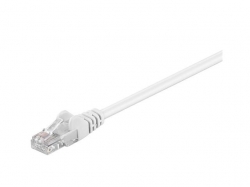 Cablu UTP cat5e mufat 0.25m, patch cord, alb; Cod EAN: 4040849686146