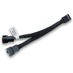 Cablu Y-Splitter EK Water Blocks EK-Cable de la 4-pini PWM la 2x4-pini PWM, 10cm