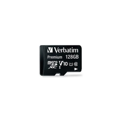 Card memorie Verbatim Premium 44085 MicroSDHC 128GB, Clasa 10 + Adaptor SD