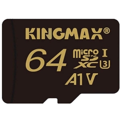 Card MicroSD KINGMAX, 64 GB, MicroSDHC, clasa 10, standard UHS-I U3