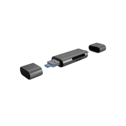 CARD Reader Icy Box interfata USB 2.0, citeste/scrie: SD, microSD, adaptor USB Type-C siMicro-B, B-CR200-C