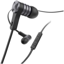 Casti audio Hama Intense, In-ear, Microfon, Cablu plat, Negru