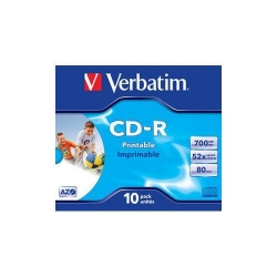 CD-R Verbatim 52X, 700MB, 1buc, Spindle