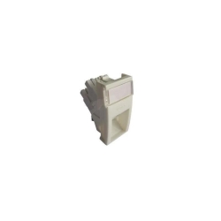Conector inclinat, 1xRJ45 UTP cat.5e, 22.5x45 PowerCat, alb, (compatibil Legrand Mosaic) - Molex \