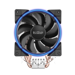 Cooler procesor Pccooler GI-X4B V2, racire cu aer, ventilator 120 mm x 1, 1800 rpm, LED albastru