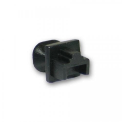 Dust cover for RJ45 jack, black - e.g. suitable for use in patch panels