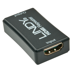 Extender/ Repeater HDMI Lindy LY-38015, prin cabluri HDMI, pana la 50 m