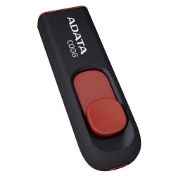 Stick memorie A-Data CLASSIC C008, 8GB, USB 2.0, Black-Red
