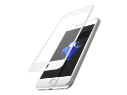 Folie Protectie Ecran BLUE Shield pentru Apple iPhone 6 Plus / Apple iPhone 6s Plus, Sticla securizata, Full Face, AB Ultra Glue, 0.33mm, 2.5D, Alba