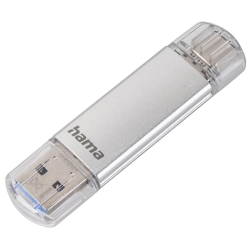 Hama Memorie Flash USB 3.1 C-Laeta, 16GB, gri, 124161