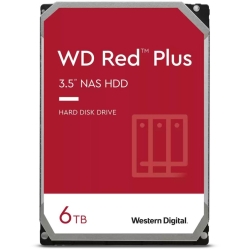 HDD WD Red Plus 6TB, NAS, 5400rpm, 256MB cache, SATA-III, 3.5