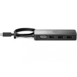 Hub USB HP Travel G2, USB-C, Black