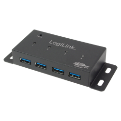 Hub USB LogiLink UA0149, 4x USB 3.0, Black