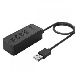 Hub USB Orico W5P-U2, 4x USB 2.0, Black