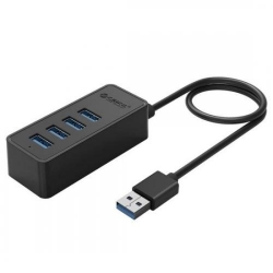 Hub USB Orico W5P-U3, 4x USB 3.0, Black