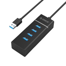 HUB USB Orico W6PH4-U3 USB 3.0 negru