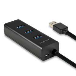HUE-S2BL 4x USB3.0 Charging Hub, cablu 120 cm, port incarcare Micro USB