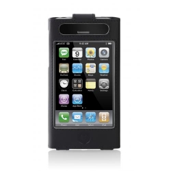 Husa Belkin pentru iPhone 3G, Leather Sleeve with Clip, Black