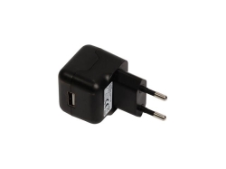 Incarcator USB AC, USB A mama - AC, negru, Valueline; Cod EAN: 5412810211234