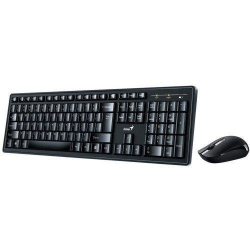 Kit Genius KM-8200 - Tastatura, USB, Black + Mouse Optic, USB, Black