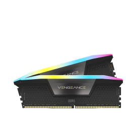 Kit Memorie Corsair Vengeance RGB Black Intel XMP 3.0, 64GB, DDR5 6400MHz, CL32, Dual Channel