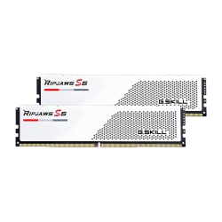 Kit Memorie G.Skill Ripjaws S5 XMP 3.0 White 64GB, DDR5-6000Mhz, CL30, Dual Channel
