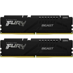 Kit Memorie Kingston Fury Beast Black AMD EXPO, 64GB, DDR5-6000MHz, CL36, Dual Channel