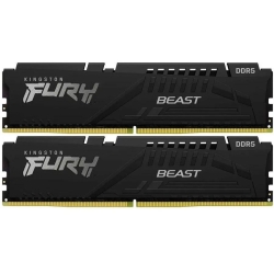Kit Memorie Kingston Fury Beast Black Intel XMP 3.0, 64GB, DDR5-6000MHz, CL40, Dual Channel