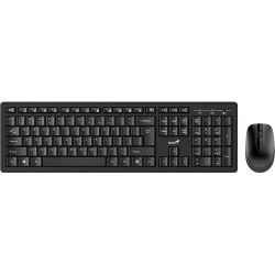 Kit tastatura si mouse cu fir Genius SlimStar C126, USB, tastatura 104 taste concave, mouse optic 1000dpi, 3 butoane, Negru