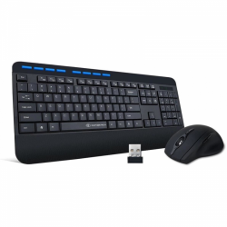Kit wireless Gofreetech GFT-S001 - Tastatura, USB, Black + Mouse optic, USB, Black