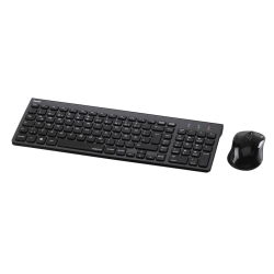 Kit wireless tastatura + mouse Hama Trento, Layout RO, Negru