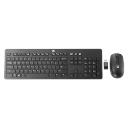 Kit Wireless Tastatura + Mouse HP Slim, USB, Black