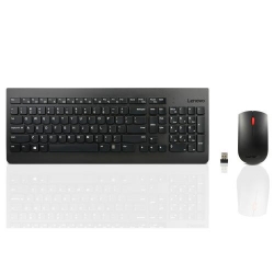 Kit Wireless Lenovo - Tastatura, USB, Black + Mouse Optic, USB, Black