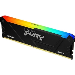 Memorie Kingston FURY Beast Black RGB 32GB DDR4 3200MHz CL16 2Rx8 KF432C16BB2A/32