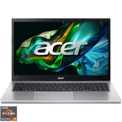 Laptop Acer 15.6'' Aspire 3 A315-44P, FHD, Procesor AMD Ryzen™ 7 5700U (8M Cache, up to 4.3 GHz), 16GB DDR4, 512GB SSD, Radeon, No OS, Pure Silver