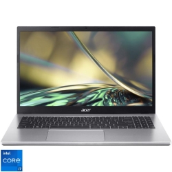 Laptop Acer 15.6'' Aspire 3 A315-59G, FHD IPS, Procesor Intel® Core™ i7-1255U (12M Cache, up to 4.70 GHz), 16GB DDR4, 512GB SSD, GeForce MX550 2GB, No OS, Pure Silver