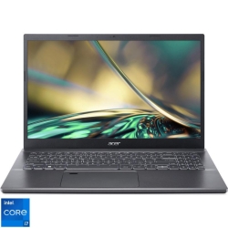 Laptop Acer 15.6'' Aspire 5 A515-57, FHD IPS, Procesor Intel® Core™ i7-12650H (24M Cache, up to 4.70 GHz), 16GB DDR4, 512GB SSD, GMA UHD, No OS, Steel Gray