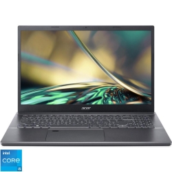 Laptop Acer 15.6'' Aspire 5 A515-57, FHD, Procesor Intel® Core™ i5-12450H (12M Cache, up to 4.40 GHz), 8GB DDR4, 512GB SSD, GMA UHD, No OS, Steel Grey