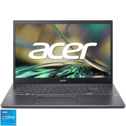 Laptop Acer 15.6'' Aspire 5 A515-57G, FHD, Procesor Intel® Core™ i5-1235U (12M Cache, up to 4.40 GHz, with IPU), 16GB DDR4, 512GB SSD, GeForce RTX 2050 4GB, No OS, Steel Gray