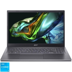 Laptop Acer 15.6'' Aspire 5 A515-58M, FHD IPS, Procesor Intel® Core™ i3-1315U (10M Cache, up to 4.50 GHz, with IPU), 8GB DDR5, 512GB SSD, GMA UHD, No OS, Steel Grey